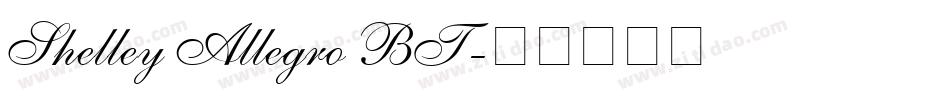 Shelley Allegro BT字体转换